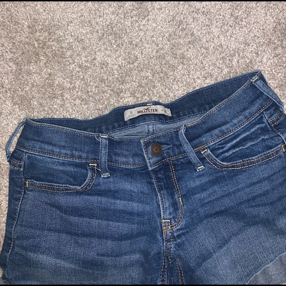 Hollister Dark Blue Jean shorts size 24 / 0 - Picture 4 of 10